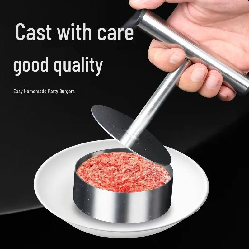 Stainless Steel Hamburger Patty and Pancake Mold Tool