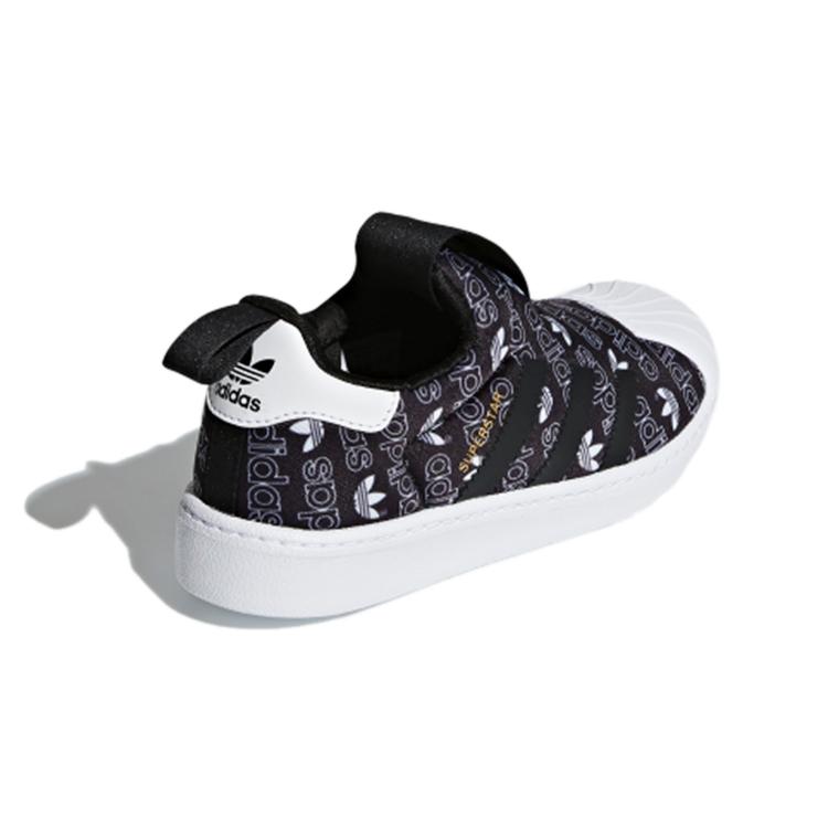 adidas Originals SUPERSTAR 360 C Leather Casual Abrasion Resistant Low Top Skateboard Shoes Black White B75608