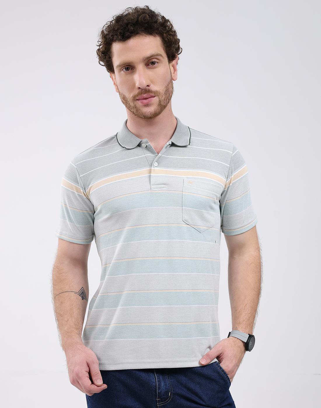 Monte Carlo Men s Collar Neck Half Sleeve T-Shirt XL