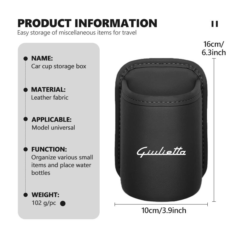 Hanging Car Door Water Cup Storage Box Drink Water Bottle Organizer For Alfa Romeo Giulietta GT 159 147 156 Mito Brera Giulia