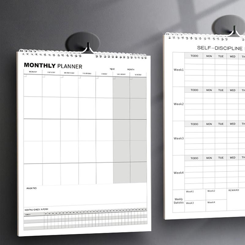 Paper Calendar Whiteboard Month Dry Erase Blank Planner Monthly Planning Work Boards Premium Durable Quality Useful