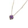 Collana Trifoglio a Quattro Foglie Una Lussuosa e Raffinata Catena per Maglione da Donna in Acciaio di Titanio Bicolore Resistente al Colore