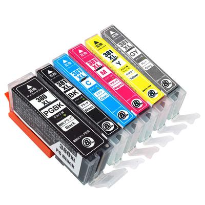 Shower Set the Standard for Canon 380PGBK Pigment Black 381 Level IC Chip Compatible Ink Compatible with Genuine Ink Sold by a Japanese Supervised by