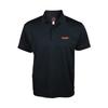Monster Sport Embroidered Polo Size Short Dry UV ZWS74KL Shirt, Black, L, Sleeve, Moisture-Wicking, Quick-Drying, Mesh, UPF20, Protection,