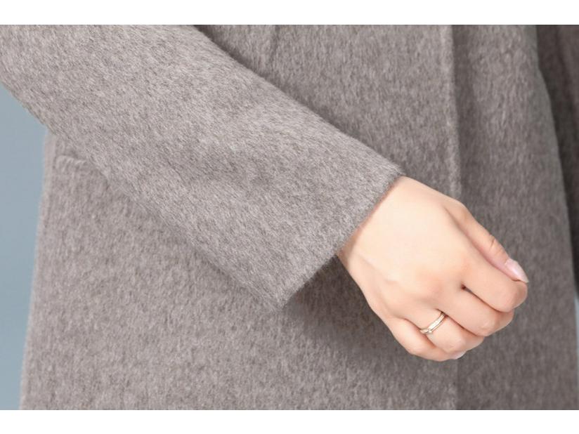 Double-Sided Cashmere Coat for Women - High-End Pure Wool Autumn & Winter Outerwear, Short Mid-Aged Women's Jacket