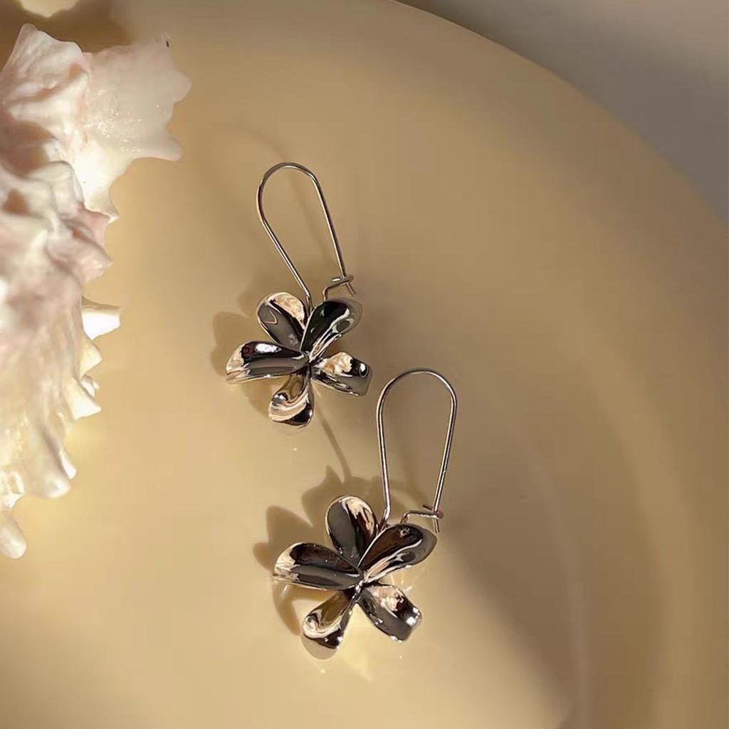 2PC Women's Fashion Design Flower Earrings Zircon Accessories Suitable for Date, Party, Festival Gifts