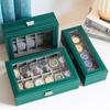 Benya Green Lockable Leather Watch Storage & Display Box