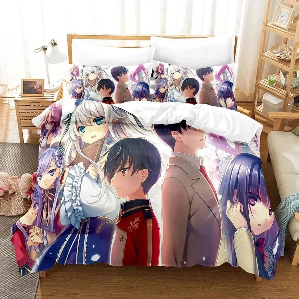 Anime Seirei Gensouki Sängkläder Pojkar Flickor Twin Queen Size Påslakan Örngott Säng Barn Vuxen Mode Hemtextil