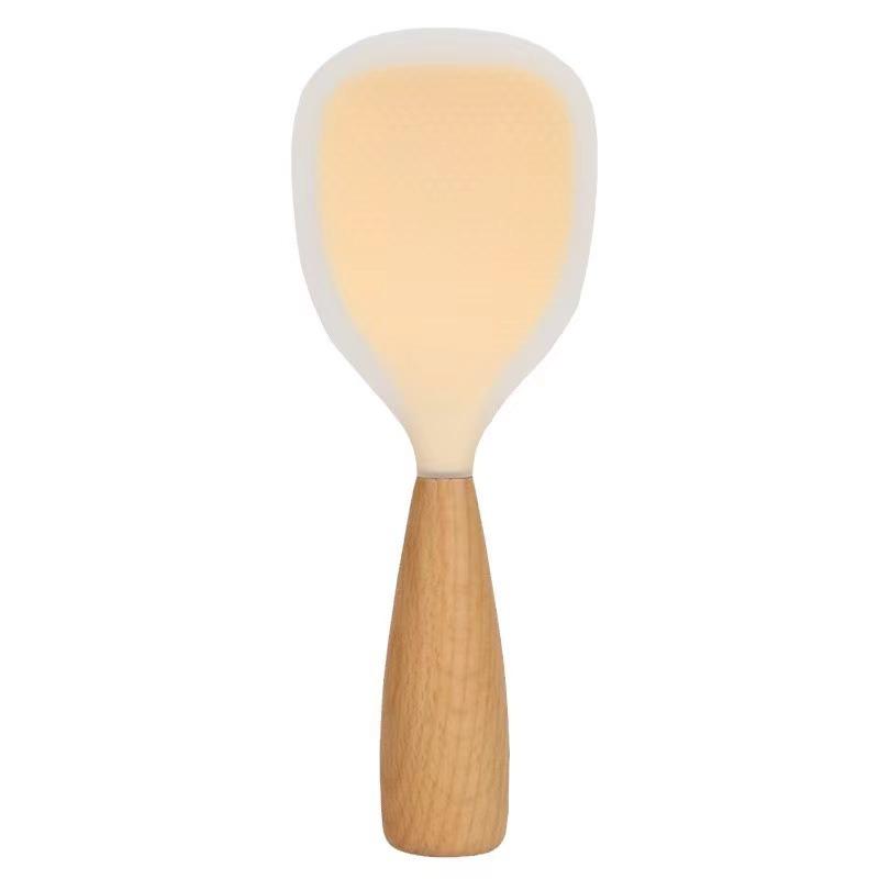 Heat-Resistant Non-Stick Silicone Rice Spoon for Home Use