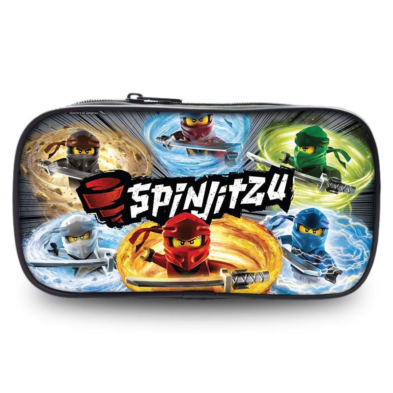 

Мультяшный детский пенал Ниндзяго из легкого нейлона для повседневного использования белый