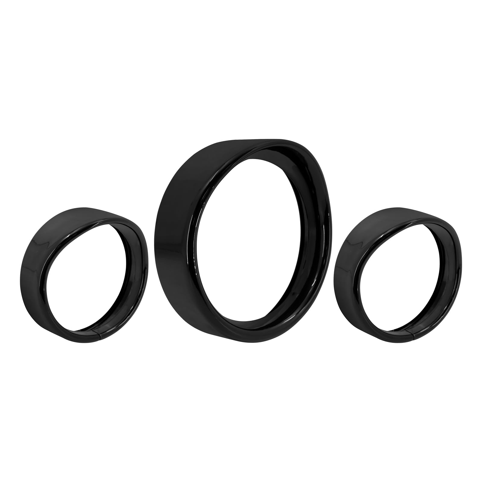 

HDBUBALUS Motorcycle Headlight LED Trim Fog Light Visor Bezel Cover for Harley Softail FLSTN FLRT Black 7-inch Trim, Ring, 4.5-inch Ring, FLS, FLST,