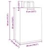 VidaXL Sacs en papier 250 pcs avec poignées marron 26x12x35 cm, sac en papier, sac cadeau en papier, sac cadeau en papier, 4101814