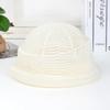 Summer Straw Pillbox Hat Curled Edge Circle Top Straw Hat  Sun Basin Hat