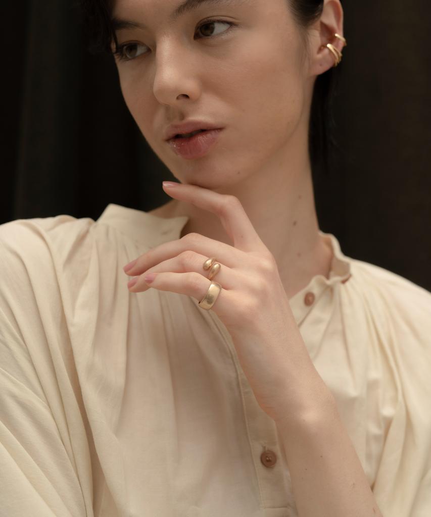 Novice Tokyo Vintage Wide Band Ring / Gold