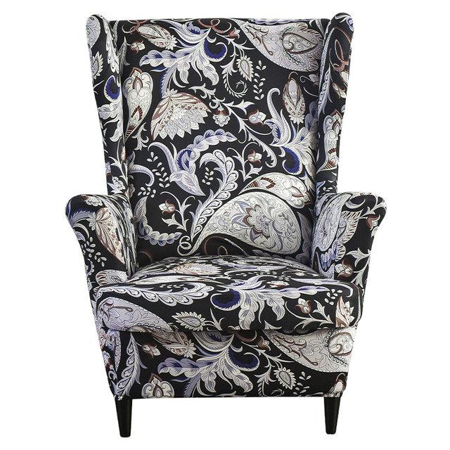 

Чехол на спинку стула с наклонной подлокотником и принтом, эластичный чехол на кресло, крыло, спинка дивана, растягивающийся протектор, домашний декор 1 Piece