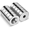 5/10/20/50 Stück 15x5 15x3 15x4 20x5 12x5 12x3 Loch 4 mm N35 NdFeB versenkter runder Magnet superstarker permanenter Seltenerdmagnet