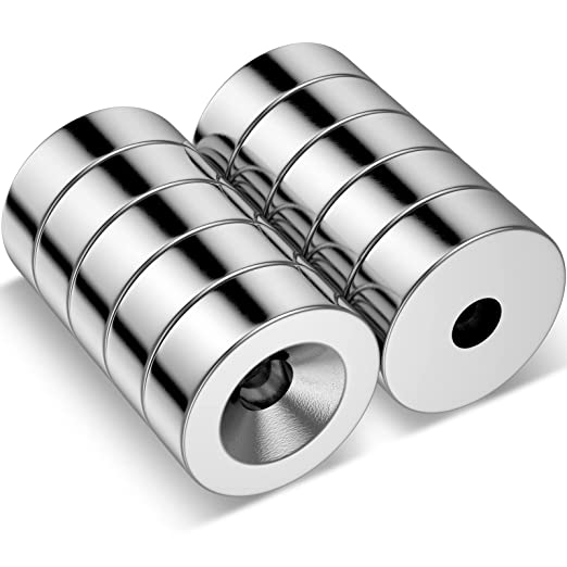 5/10/20/50 Stück 15x5 15x3 15x4 20x5 12x5 12x3 Loch 4 mm N35 NdFeB versenkter runder Magnet superstarker permanenter Seltenerdmagnet