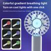 Mini Transparent Portable Handheld Fan USB Outdoor Silent Desktop Fan Hooks Included Home Appliance