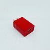 3C Certified Red Dual-Port 5V2A Fast Charging Mobile Charger with Logo