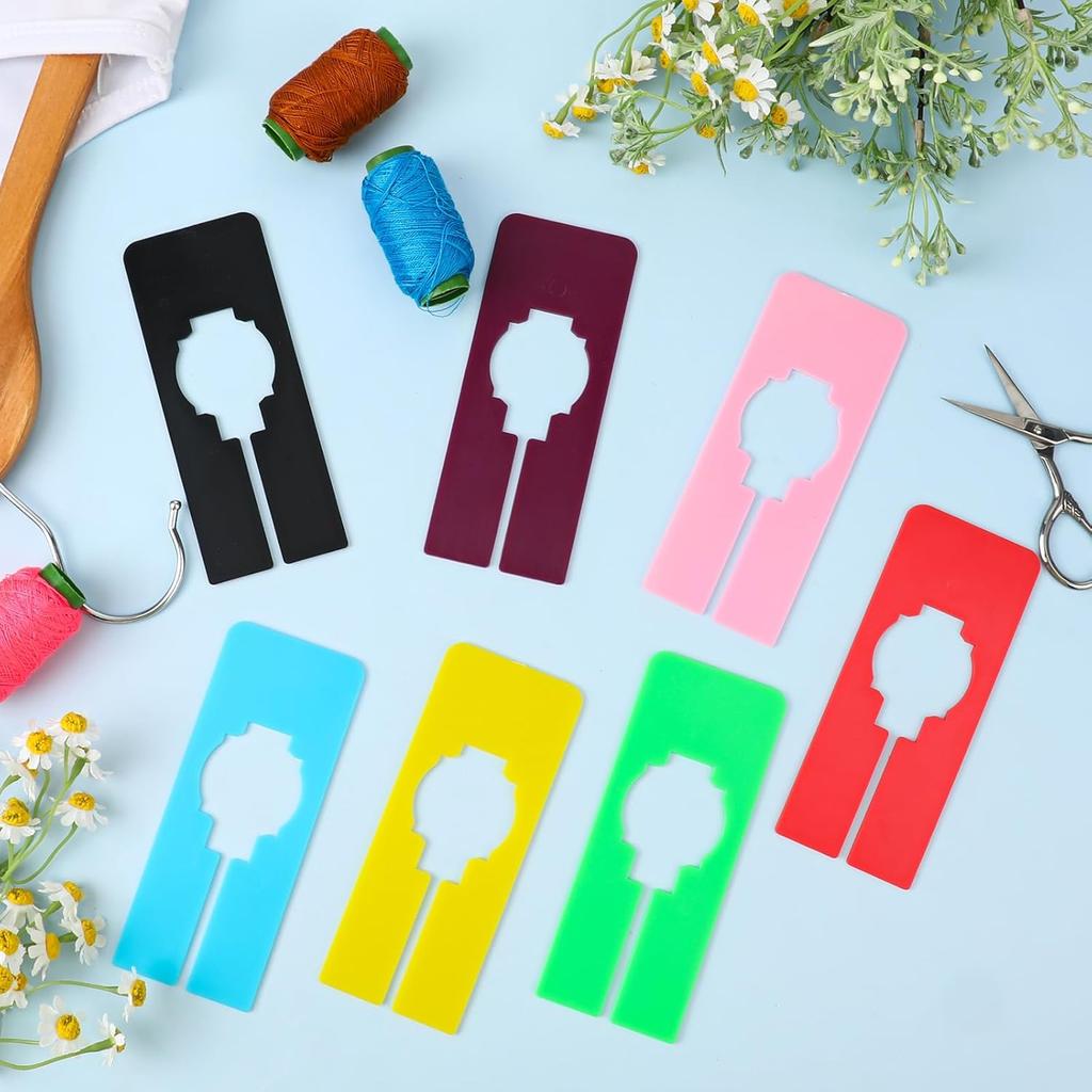 Closet Rack Dividers, 8 Colors Closet Dividers for Hanging, Clothing Plastic Rack Size Dividers Rectangular Reble Closet Separators Closet Labels