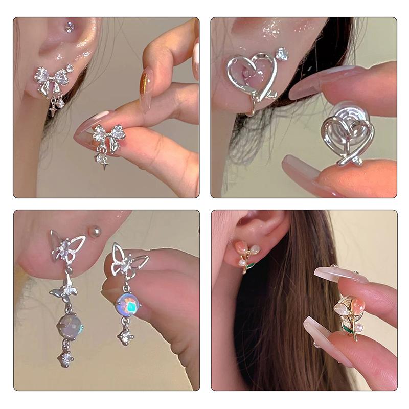 1Pair Korean Style Asymmetric Pearl Zircon Ear Clips For Women Personality  Earrings Wedding Jewelry Birthday Gifts