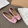 Retro ballet shallow mouth inner height increase single shoes women's 2025 new gentle soft-soled Doudou shoes one pedal ladyshoes