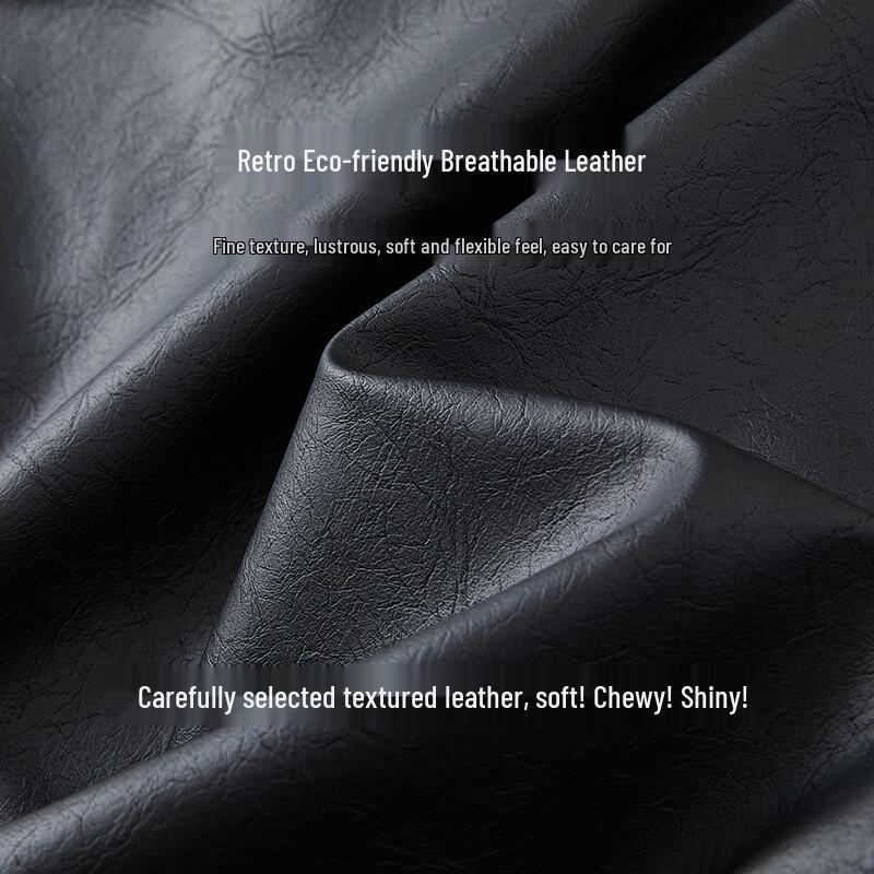 Women's Loose Fit Faux Leather Moto Jacket