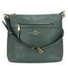 Used Shoulder Bag F34823 Cross Body Leather Dark Green Casual