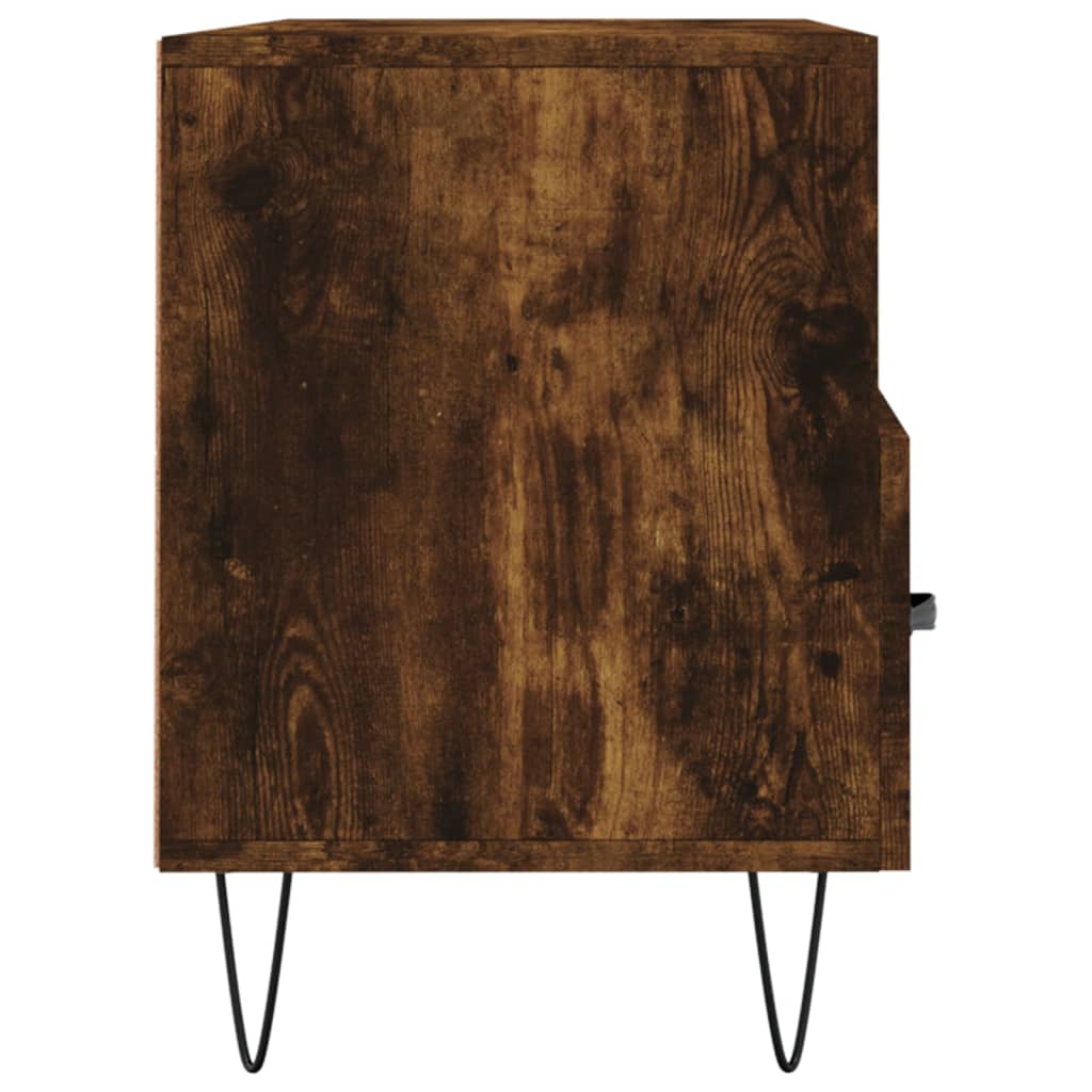 TV Cabinet Smoked Oak 102 x 36 x 50 cm Particleboard