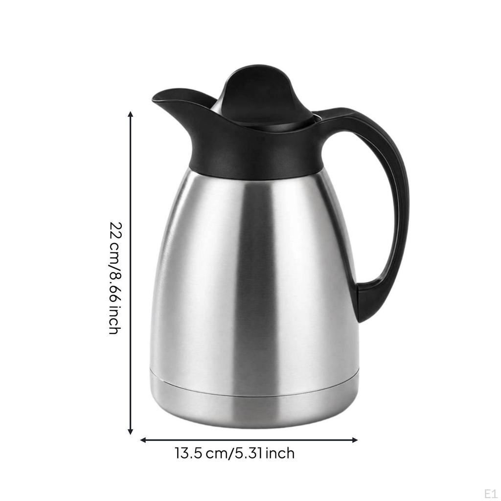 Insulated Kettle Stainless with AntiDrip Spout Heat Retention Thermal Carafe for