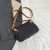 Women Retro Polka Dot Shoulder Bag Crossbody Messenger Bag Ladies Purse