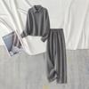 Women's Fashion Faux Two-Piece Top & Pants Set
