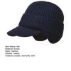 Women Men Winter Hat Solid Color Ear Protection Keep Warm Thicken Elastic Cold-proof Soft Unisex Thick Anti-slip Hat for Adult