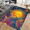 Cosmic sun planets vibrant universe carpet Yoga living room room decor children's crawling mat doormat area rug games mat