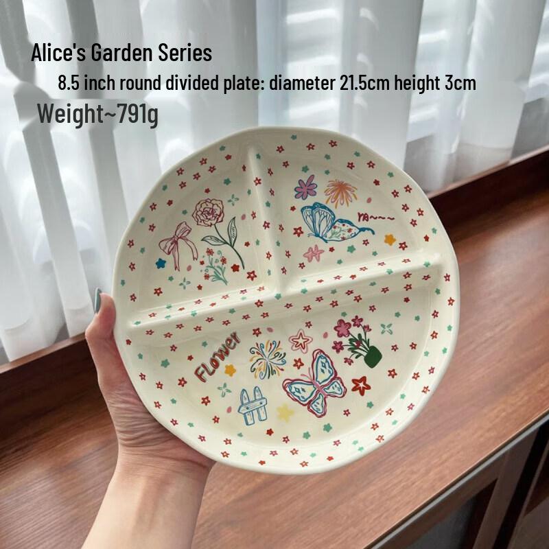 КЕРАМИКА Детская керамическая тарелка с секциями