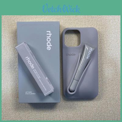 Rhode Lip Gloss Silicone Phone Case For Iphone 12 With Shockproof Stand Function