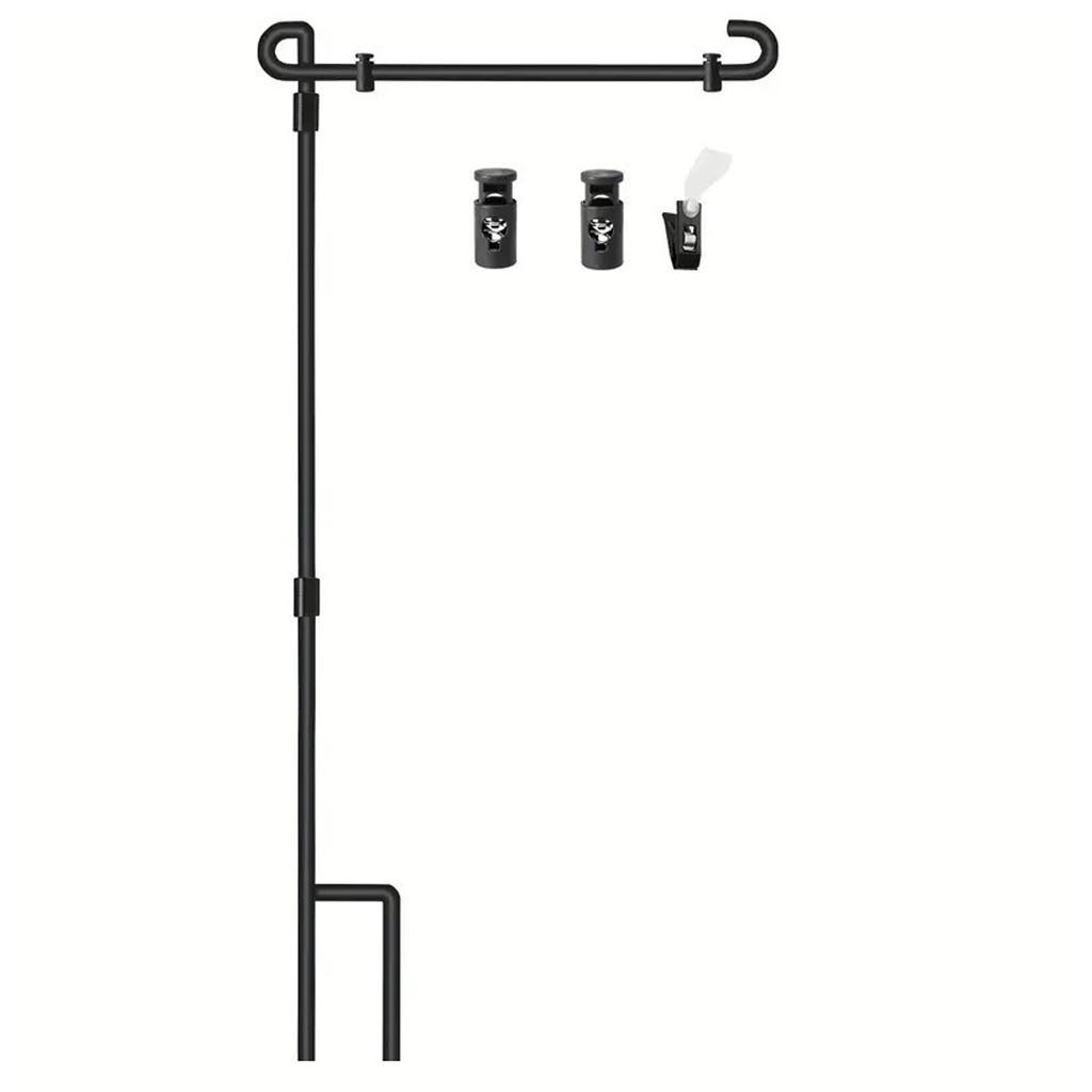 Outdoor Flagpole Stand with Windproof Spring Porch Flagpole Stand, Easy ll Small Festival Events, Gatherings