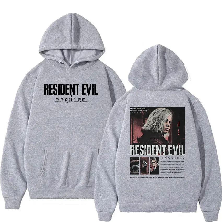 2026 Resident Evil 4 Potisk Mikina Pánská Dámská Vintage Módní Pulovr Mikina Ležérní Fleecová Dlouhý Rukáv Oversized S Kapucí Streetwear
