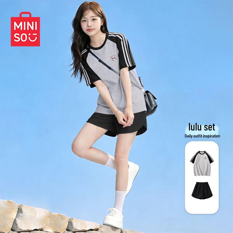 MINISO Women's Summer Short Sleeve Sportswear Set