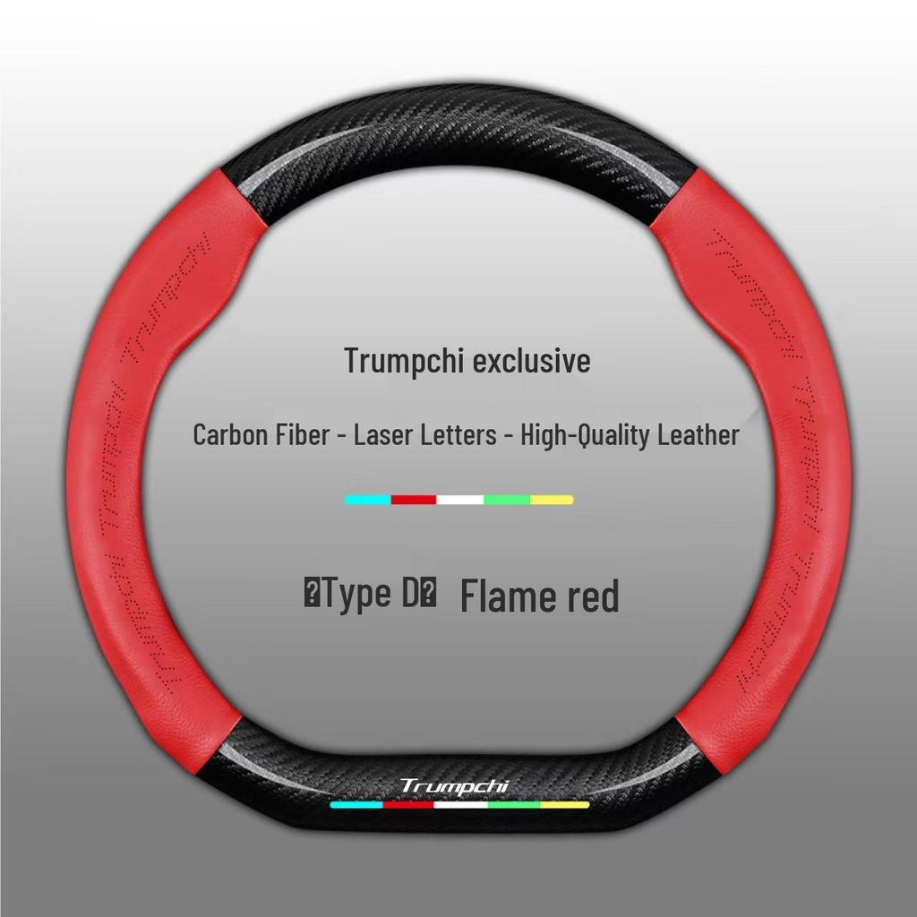 Genuine Leather Steering Wheel Cover for GAC Trumpchi GS4 GS3 GS5 AION V S Mei 580 GA4 GA6