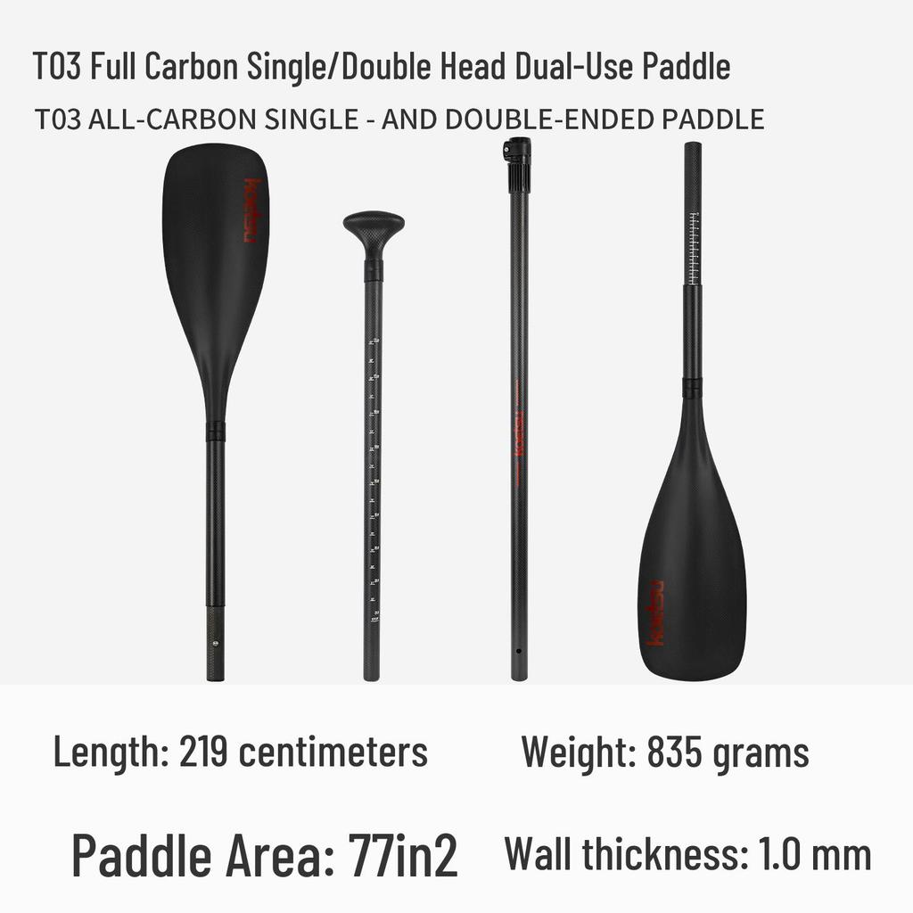 Koetsu Adjustable Double-Headed Aluminum Kayak Paddle