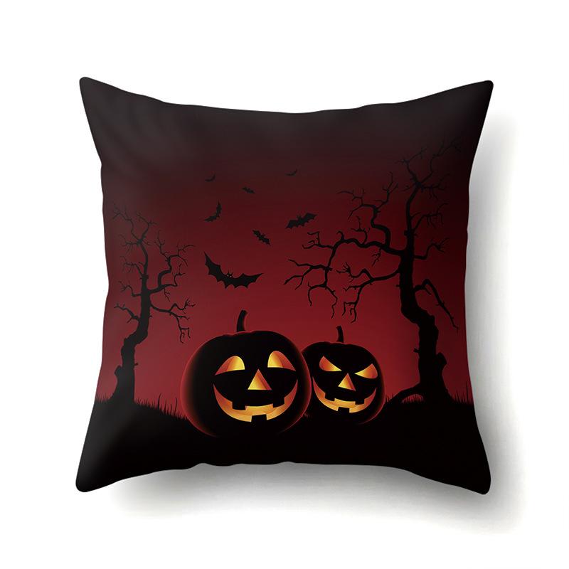 Halloween Pillowcase Car Waist Pillow Pumpkin Sofa Cushion Cover Office Home Living Room Pillowcase