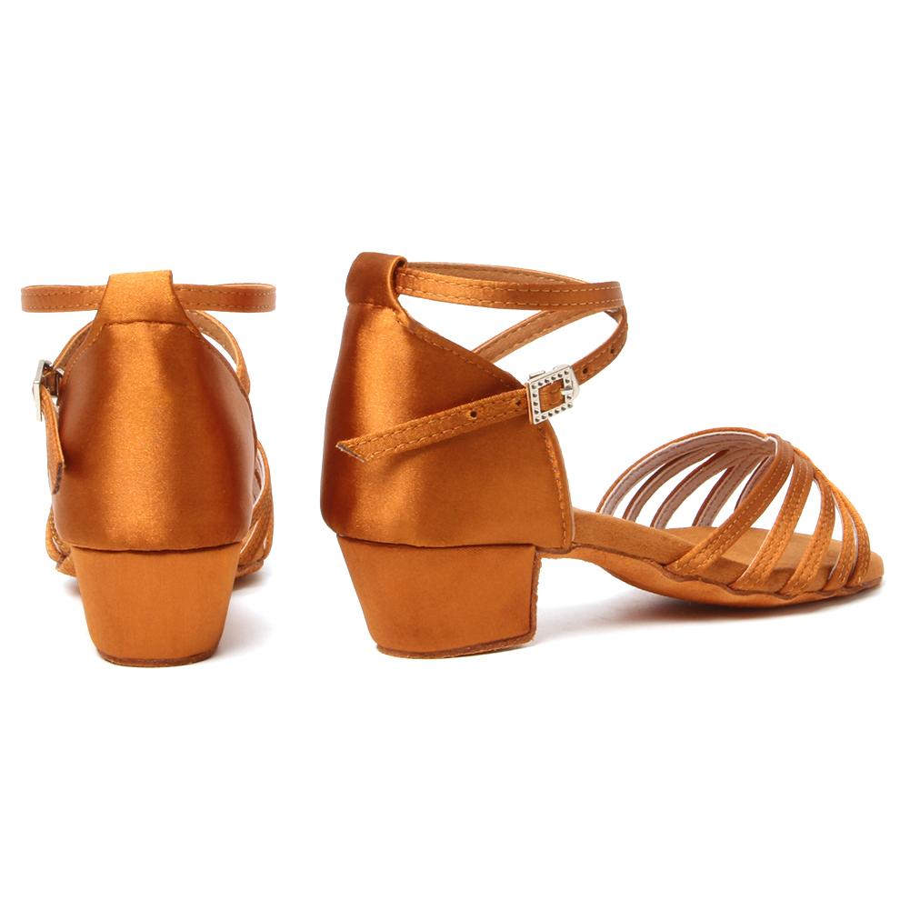 Girls Children/child/kids Ballroom Tango Salsa Latin Dance Shoes Low Heel Shoes 6colors