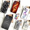 Treble Clef Music Note Case For OPPO Reno 8T 4Z 5Z 10 Pro 11 F 4 5 6 7 8 Lite OPPO Find X5 X6 Pro X2 X3 Lite Cover