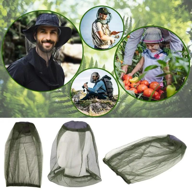 Mosquito-Proof Veil Breathable Fabric Outdoor Mosquito Net Clear View Easy Wear Fishing Camping Garden Insect Shield Net