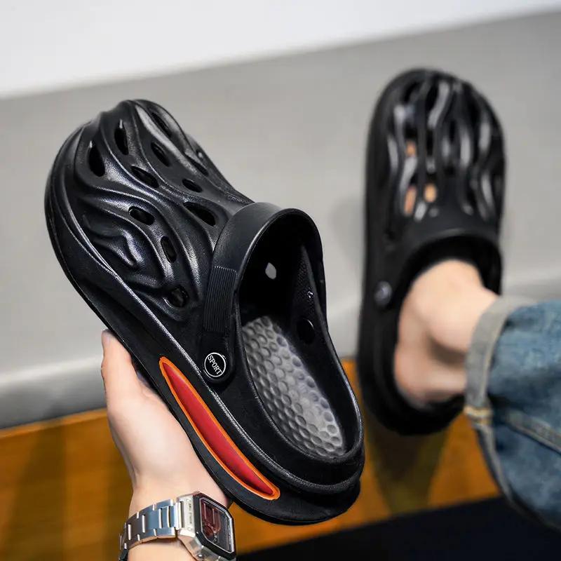 Fashion Slides Platform Hole Male Slipper Soft Sabot Original 2025 Style Eva Adult Y2k Mascullino Summer Sale Clappers Casual Men's Shoe