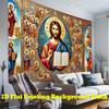 2D Byzantine Style Jesus Christ Themed Party Backdrop