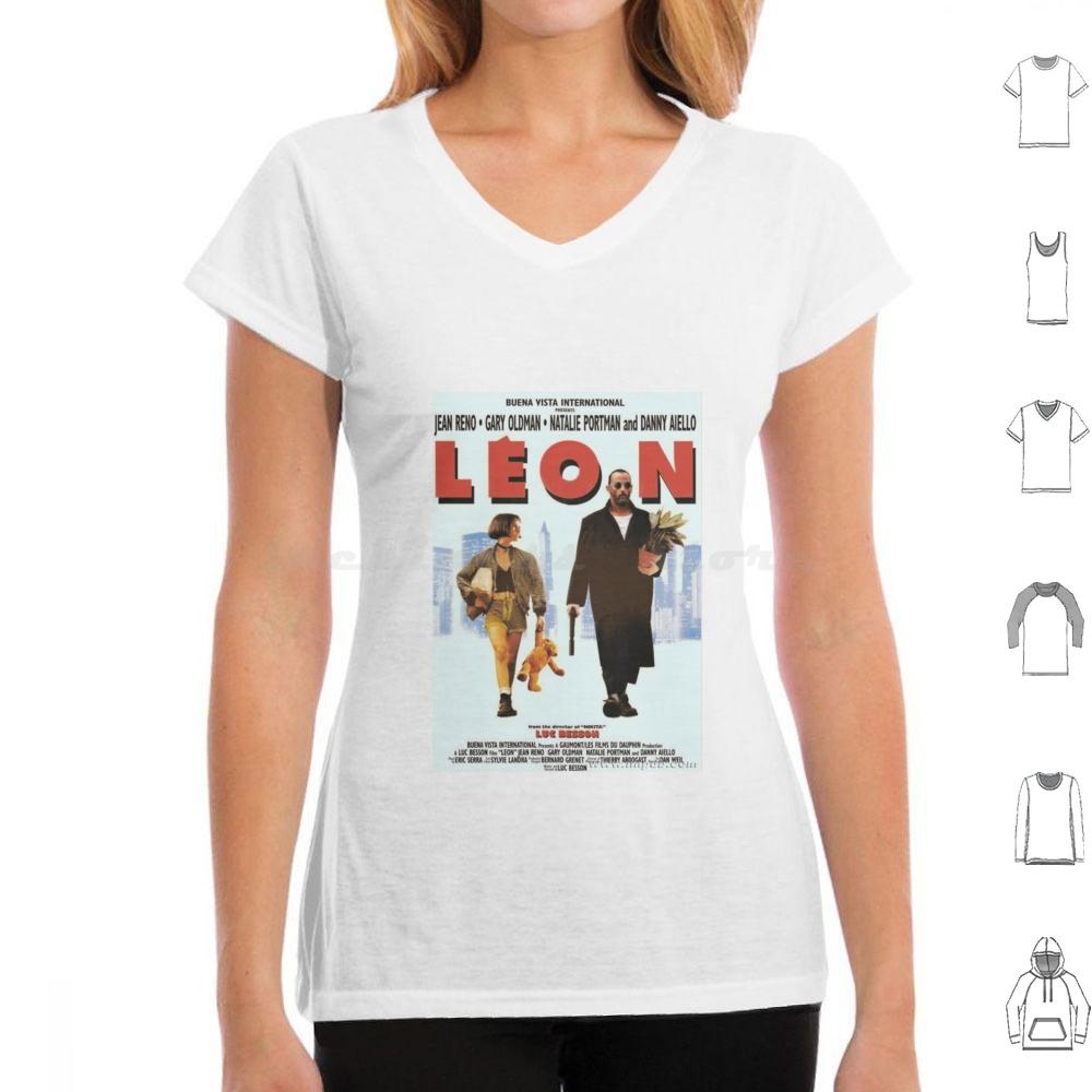 

Leon The Professional T Shirt Big Size 100 Cotton Leon Leon The Professional Movie Mathilda Natalie Portman Film Jean Reno The 4XL