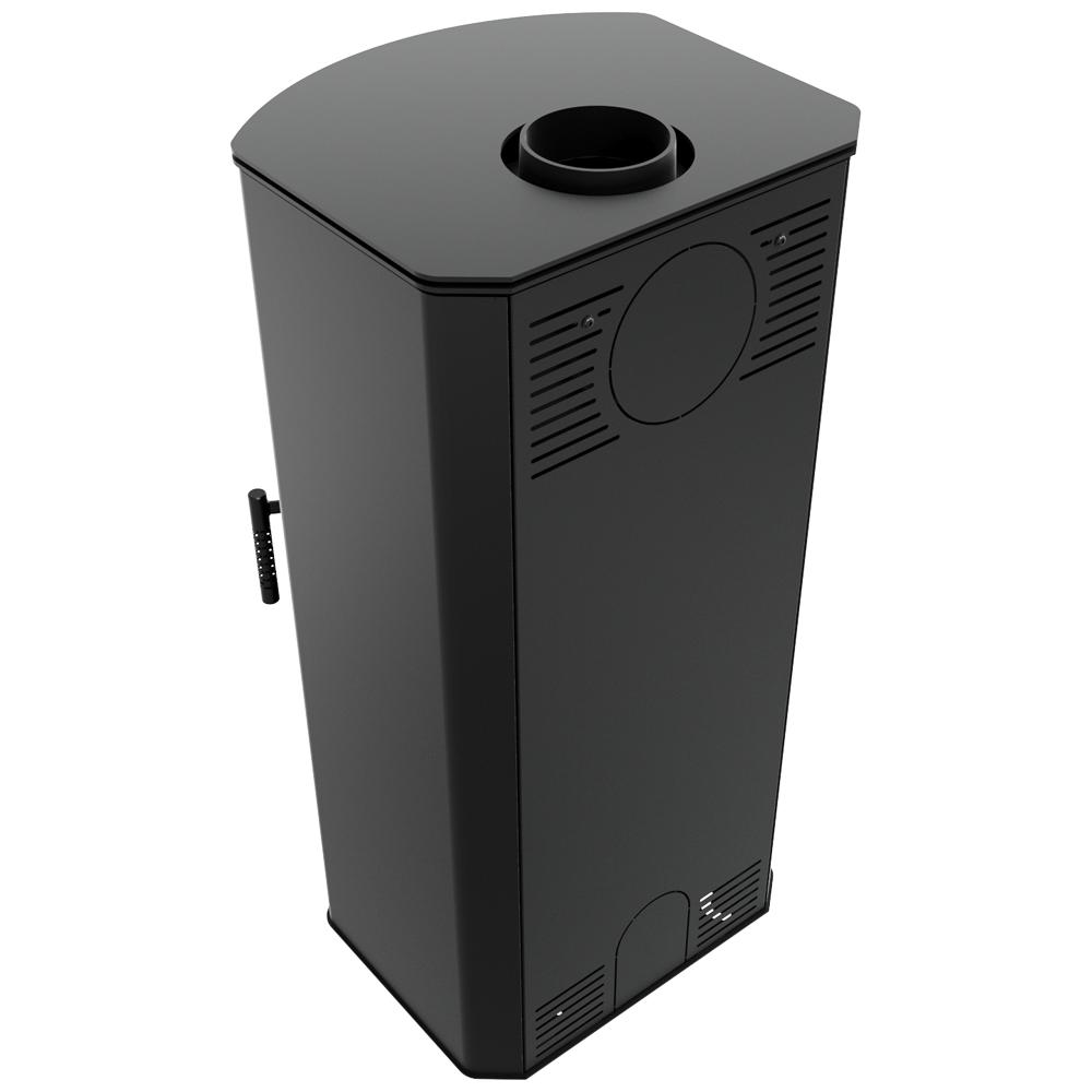 Wood burning steel stove KRATKI TITAN Panorama Ø 150 11 kW