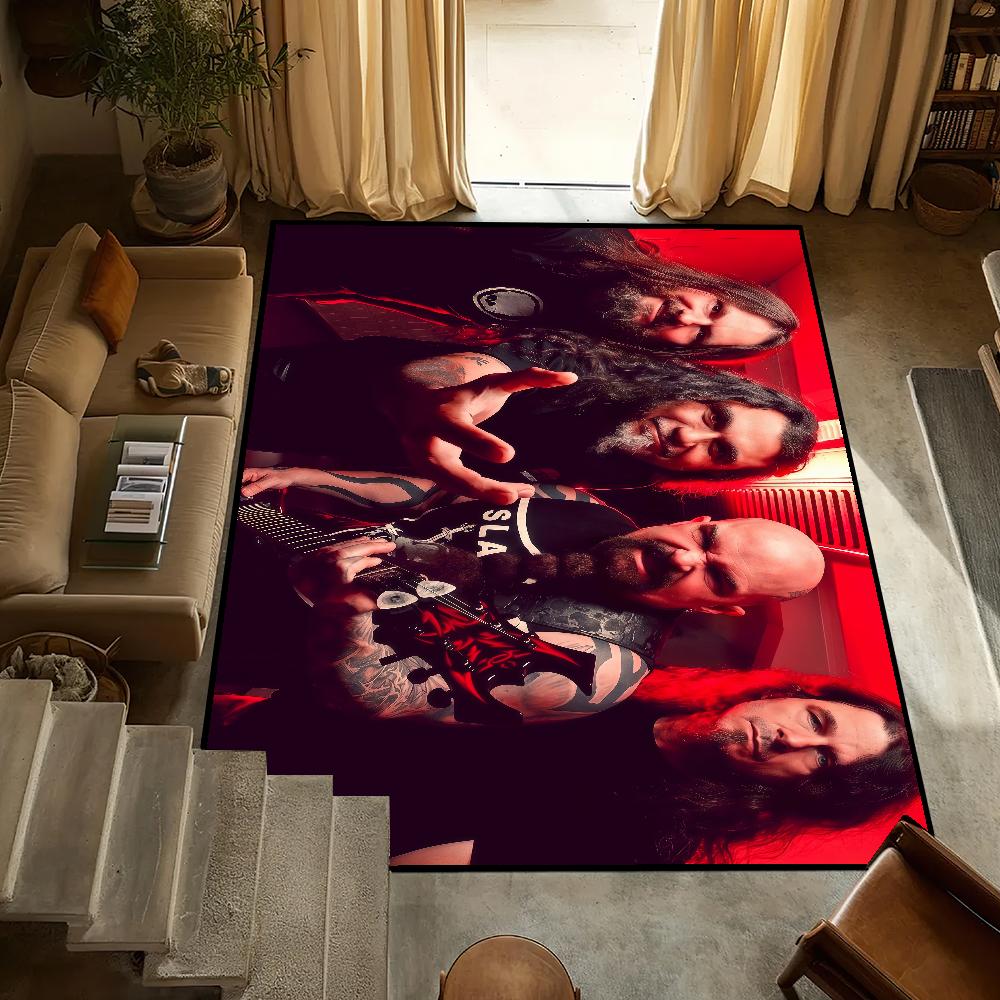 Band S-Slayer k-Kerry King Small Carpet Anti-Slip Kitchen Bedroom Handmade Tufted Rug Carpet Living Room Entrance Decoration
